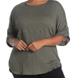 Max Studio Cinch Sleeve Top NWT